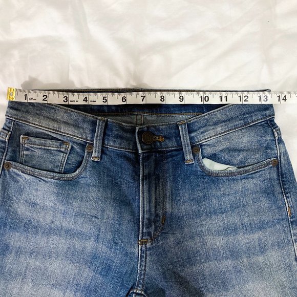 BANANA REPUBLIC Premium Denim Ripped Distressed Skinny Jeans, Size 26 - Picture 4 of 6